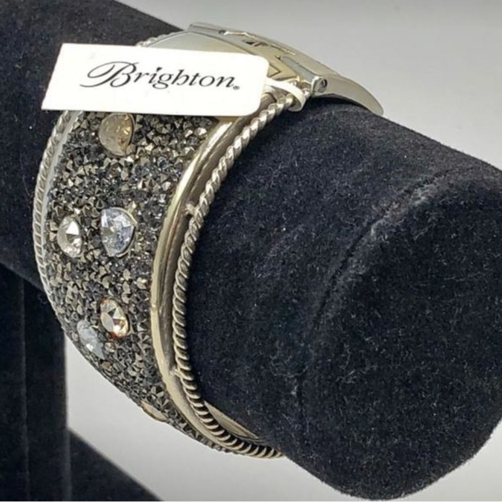 Brighton Crystal Rocks Medley Cuff Bracelet